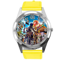 Yellow Round Watch fg2 for game fans compatible with fortnite