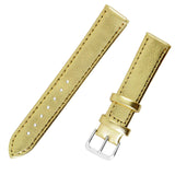 1x Gold Color Mens Ladies High Quality Soft Leather Watch Slim Band Strap 18mm