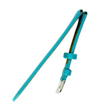 1x Blue Color Mens Ladies High Quality Soft Leather Watch Slim Band Strap 18mm