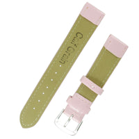 1x Pink Color Mens Ladies High Quality Soft Leather Watch Slim Band Strap 18mm