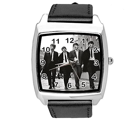 Black Leather Square DIAL Watch for Music Walk Fans