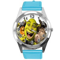 Blue Leather Round Watch for ogre Fans