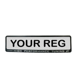 2x HIGH PERFORMANCE 3d TUNING Car Reg License Number Plate Surround Holder Frame