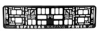2x SUPERCAR RACING 3d TUNING Car Reg License Number Plate Surround Holder Frame