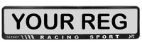 2x RACING SPORT 3d TUNING Car Reg License Number Plate Surround Holder Frame