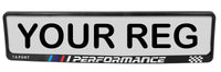 2x TAPORT PERFORMANCE 3d TUNING Car License Number Plate Surround Holder Frame