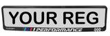 2x TAPORT PERFORMANCE 3d TUNING Car License Number Plate Surround Holder Frame