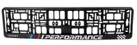 2x TAPORT PERFORMANCE 3d TUNING Car License Number Plate Surround Holder Frame