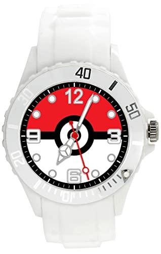 White Silicone Band Quartz Watch for Pocket Monsters Fans