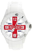 TAPORT White Silicone Quartz Watch England Flag