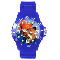 Blue Silicone Watch for Bear Fans